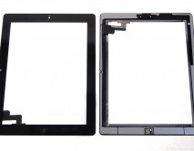 Тачскрин iPad 2 (A1395/A1396/A1397) + кнопка HOME в сборе черный 2 класс 