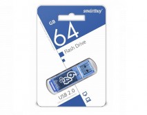64GB USB Flash, SmartBuy Glossy синий, SB64GBGS-B 