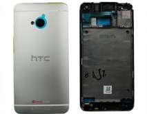 Корпус HTC 801n One M7 серебро 