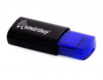 USB Flash SmartBuy Click 4GB черный-синий, SB4GBCL-B 