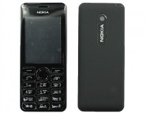 Корпус Nokia 206 DS + клавиатура черный 2 класс 