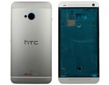 Корпус HTC 802w One M7 Dual SIM серебро 