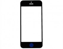 Стекло дисплея iPhone 5/5S/5C/SE черное 1 класс 