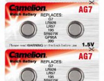 Элемент марганцево-щелочной Camelion AG07/395/SR927W/LR926/LR57/195/GP95A (10-BL) цена за 1шт 
