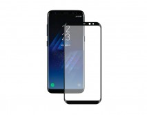 Защитное стекло Samsung G955F Galaxy S8+ 3D черное, Deppa, 62351 