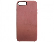 Чехол iPhone 7/8 Plus Suede темно-розовый 