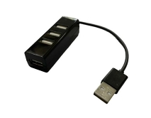 USB HUB 4 порта USB, тех.упак (черный)