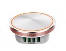 СЗУ-4USB Ldnio A4406 Touch LED lamp, Input100-240V, Output5V/4.4A