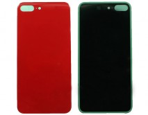 Задняя крышка (стекло) iPhone 8 Plus (5.5) красная 2 класс