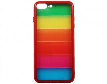 Чехол iPhone 7/8 Plus Rainbow Case (красный)