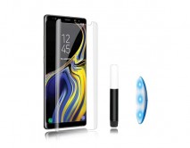 Защитное стекло Samsung N950F Galaxy Note 8 3D Full прозрачное с клеем и UV лампой