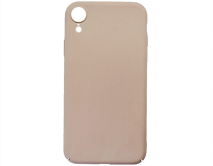 Чехол iPhone XR пластик (розовый)