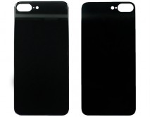 Задняя крышка (стекло) iPhone 8 Plus (5.5) (c увеличенным вырезом под камеру) черная 1 класс 