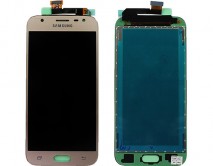 Дисплей Samsung J330F Galaxy J3 (2017) + тачскрин золотой (LCD Оригинал/Замененное стекло)