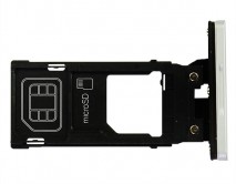 Держатель SIM Sony XZ3 (1 SIM) белый 1 класс