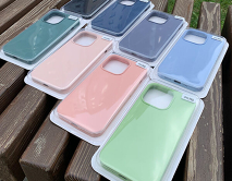 Чехол iPhone 11 Liquid Silicone FULL (розовый песок)