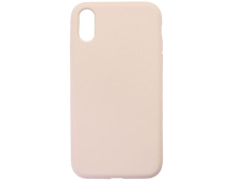 Чехол iPhone XR Liquid Silicone FULL (розовый песок)