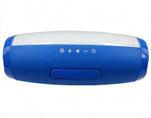 Колонка TG165 LED синий, (Bluetooth/Hands-free/USB/FM/AUX/Card reader/LED)