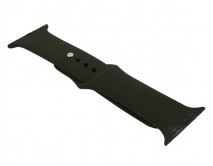 Ремешок Watch Series 42mm/44mm/45mm/49mm силиконовый dark olive, SM #29