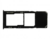 Держатель SIM Samsung A30S (1 SIM) черный