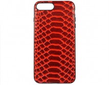 Чехол iPhone 7/8 Plus Leather Reptile (красный)