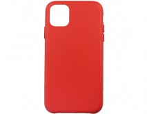Чехол iPhone 11 Leather Case без лого, красный 