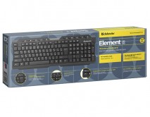Клавиатура Bluetooth Defender Element HB-195 RU, мультимедиа, черный, 45195