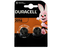 Элемент литиевый Duracell CR2016 2-BL, цена за 1 упаковку 