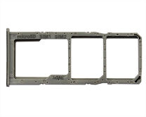 Держатель SIM Samsung A51/A71 (2 SIM) серебро
