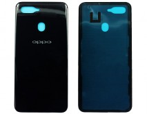 Задняя крышка Oppo A5S черная 1 класс 