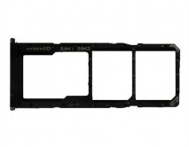Держатель SIM Samsung A70 (2 SIM) черный