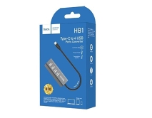 USB HUB Hoco HB1 4 порта USB 2.0 (темно-серый)