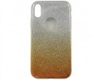 Чехол iPhone XR Shine (серебро/золотой)