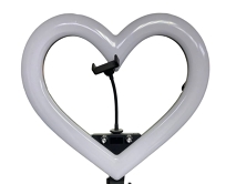 Селфи лампа сердце с держателем для телефона (D-45см)