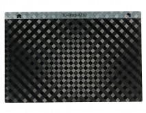 Защитная плёнка текстурная на заднюю часть 3D черная (Ромб, 6230), S 120*180mm 
