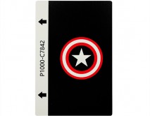 Защитная плёнка текстурная на заднюю часть Супергерои (Капитан Америка, C7842) 