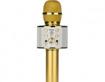 Колонка-Микрофон Hoco BK3 Cool sound KTV (золотой)