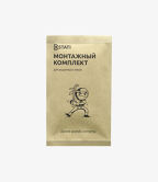 Монтажный комплект Kstati 3в1 (салфетка из микрофибры, салфетка спиртовая, стикеры для удаления частиц пыли)
