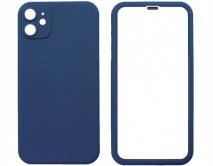 Защита 360 iPhone 11 синяя (защитное стекло+задняя крышка) 
