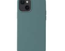 Чехол iPhone 13 Mini Liquid Silicone FULL (темно-зеленый)