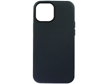 Чехол iPhone 13 Mini Leather Case без лого, темно-синий 