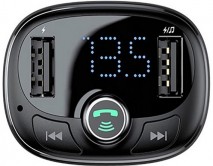 FM Modulator Baseus T-typed S-09 Bluetooth MP3 черный (CCMT000301)