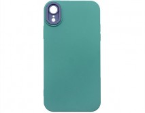 Чехол iPhone XR BICOLOR (голубой)