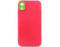 Чехол iPhone XR BICOLOR (розовый)