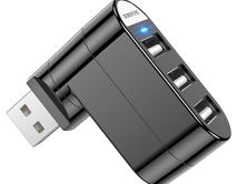 USB HUB Borofone DH3 (3 порта USB) черный
