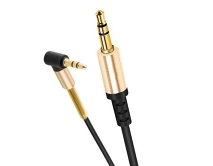 AUX Hoco UPA02 аудиокабель 3.5мм - 3.5мм, 1м, с микрофоном черный 