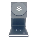 Зарядная станция B17 Wireless Charger + AirPods + watch series (3in1) черная