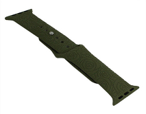 Ремешок Watch Series 38mm/40mm carvine silicone, тёмно-зеленый #1