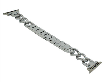 Ремешок Watch Series 42mm/44mm/45mm/49mm single row metal band серебро