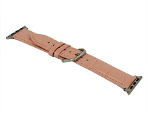 Ремешок Watch Series 38mm/40mm/41mm Crocodile Leather розовый 